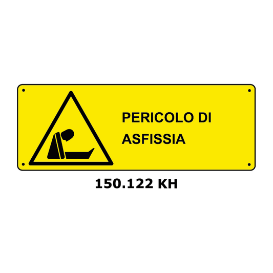 Targa PERICOLO DI ASFISSIA - Trust Print