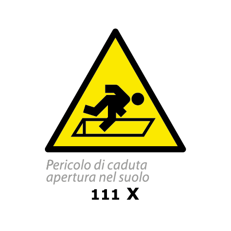 Targa PERICOLO DI CADUTA APERTURA NEL SUOLO - Trust Print