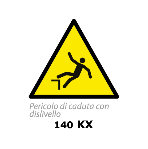 Targa PERICOLO DI CADUTA CON DISLIVELLO - Trust Print