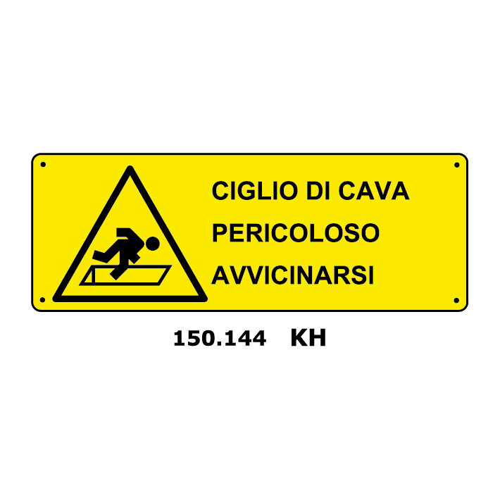 Targa PERICOLO DI CAVA PERICOLOSO AVVICINARSI - Trust Print