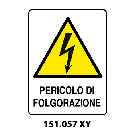 Targa PERICOLO DI FOLGORAZIONE - Trust Print