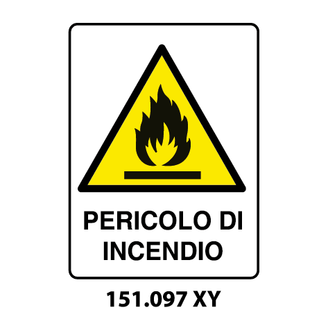 Targa PERICOLO DI INCENDIO - Trust Print