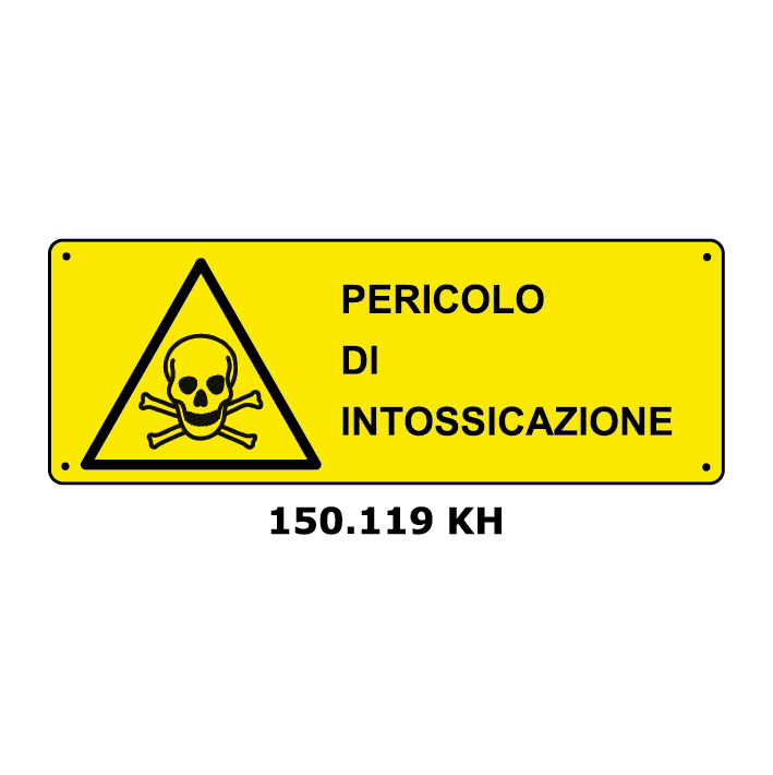 Targa PERICOLO DI INTOSSICAZIONE - Trust Print