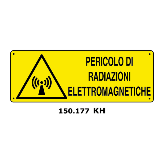 Targa PERICOLO DI RADIAZIONI ELETTROMAGNETICHE - Trust Print
