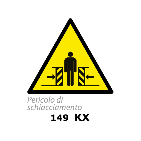 Targa PERICOLO DI SCHICCIAMENTO - Trust Print