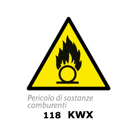 Targa PERICOLO DI SOSTANZE COMBURENTI - Trust Print