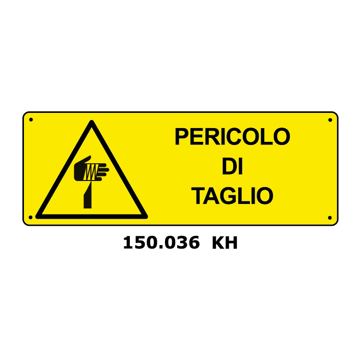 Targa PERICOLO DI TAGLIO - Trust Print
