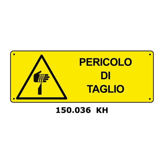 Targa PERICOLO DI TAGLIO - Trust Print
