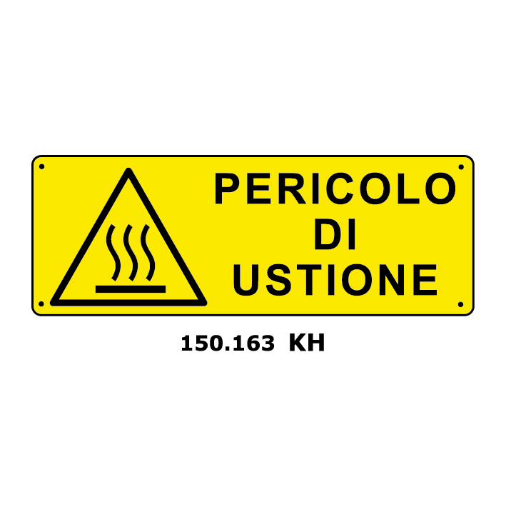 Targa PERICOLO DI USTIONE - Trust Print