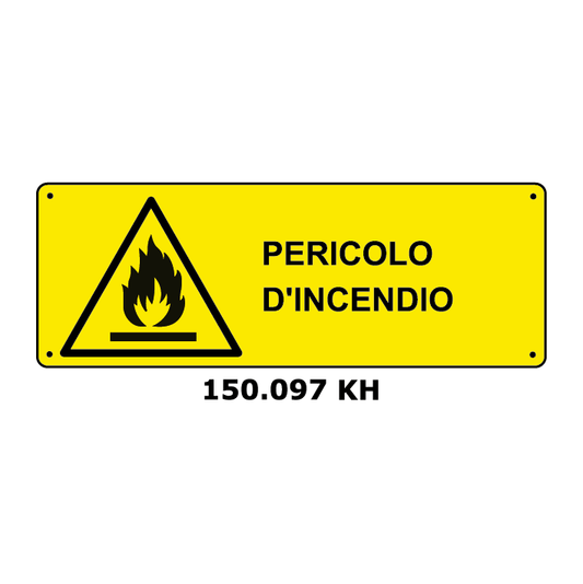 Targa PERICOLO D'INCENDIO - Trust Print