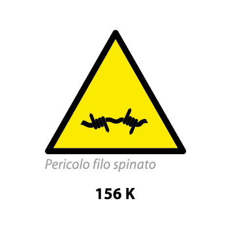 Targa PERICOLO FILO SPINATO - Trust Print