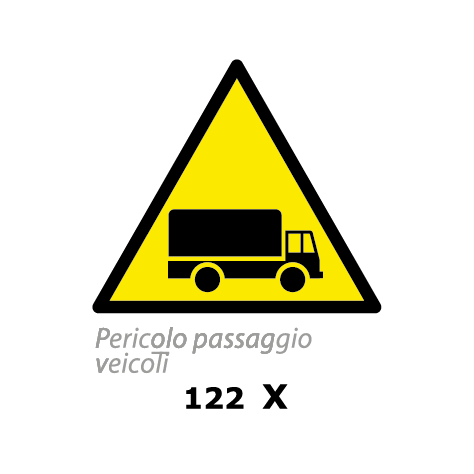 Targa PERICOLO PASSAGGIO VEICOLI - Trust Print