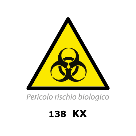 Targa PERICOLO RISCHIO BIOLOGICO - Trust Print