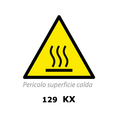 Targa PERICOLO SUPERFICIE CALDA - Trust Print