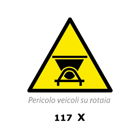 Targa PERICOLO VEICOLI SU ROTAIA - Trust Print