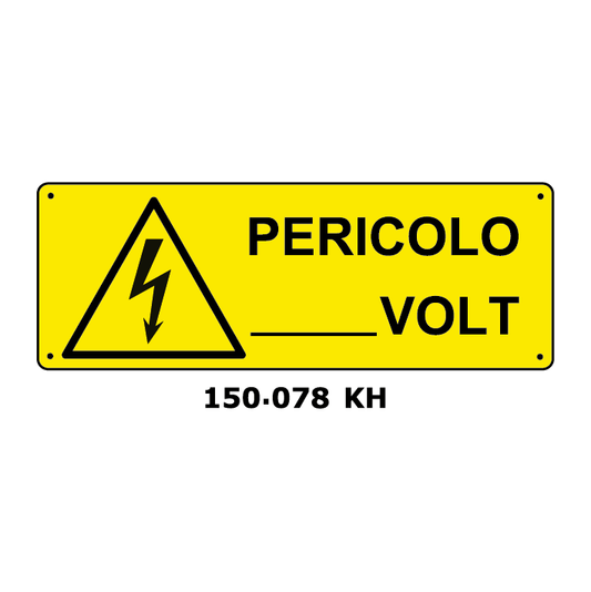 Targa PERICOLO VOLT - Trust Print