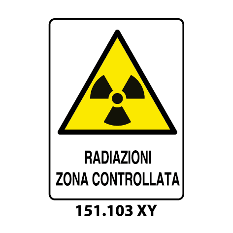 Targa RADIAZIONI ZONA CONTROLLATA - Trust Print