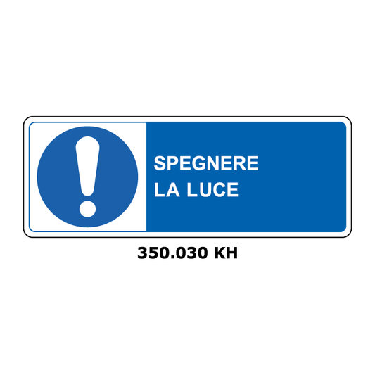 Targa SPEGNERE LA LUCE - Trust Print