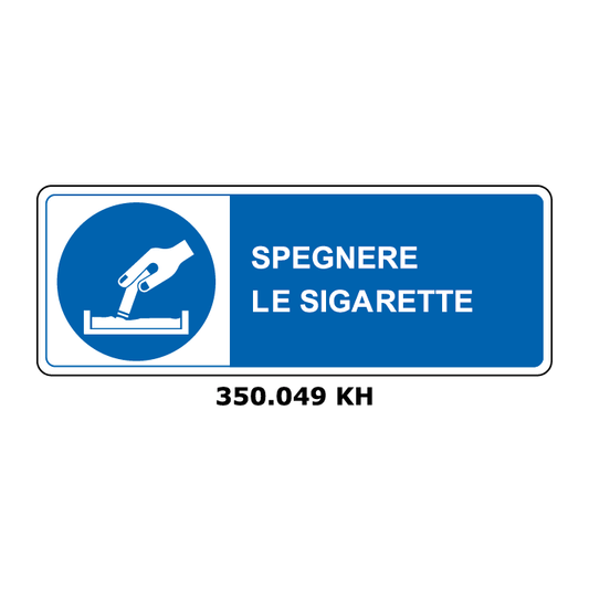 Targa SPEGNERE LE SIGARETTE - Trust Print