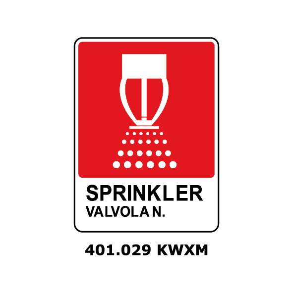 Targa SPRINKLER VALVOLA N. - Trust Print