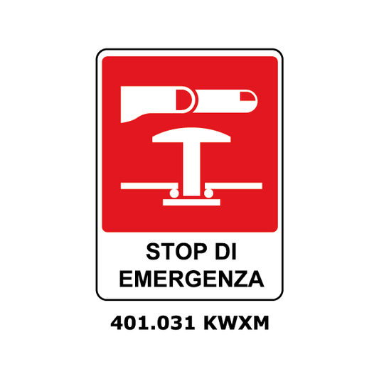 Targa STOP DI EMERGENZA - Trust Print