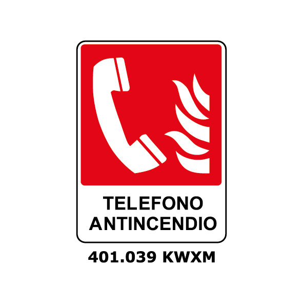Targa TELEFONO ANTINCENDIO - Trust Print