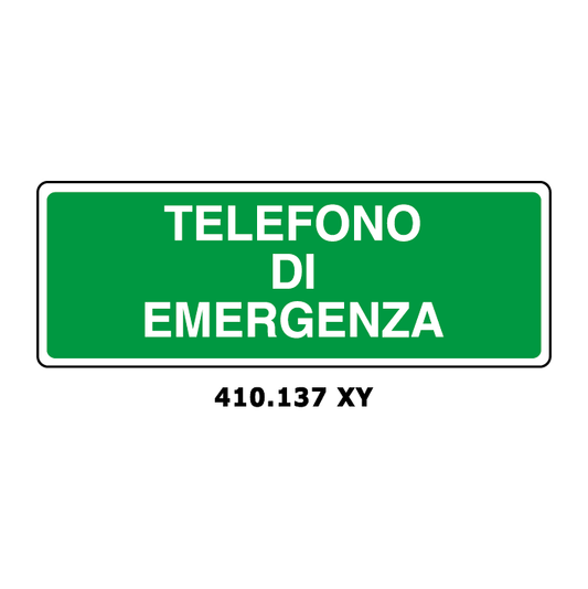 Targa TELEFONO DI EMERGENZA - Trust Print