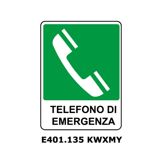 Targa TELEFONO DI EMERGENZA - Trust Print