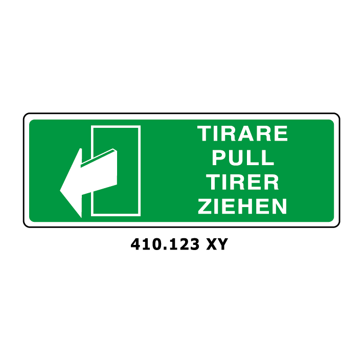 Targa TIRARE multilingua - Trust Print