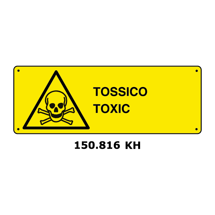 Targa TOSSICO e inglese - Trust Print