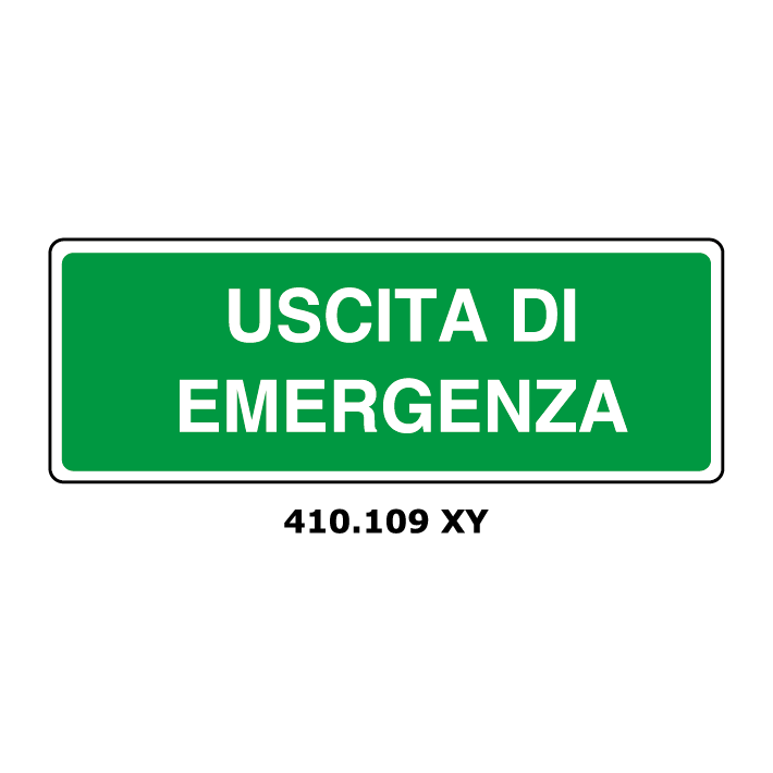 Targa USCITA DI EMERGENZA - Trust Print
