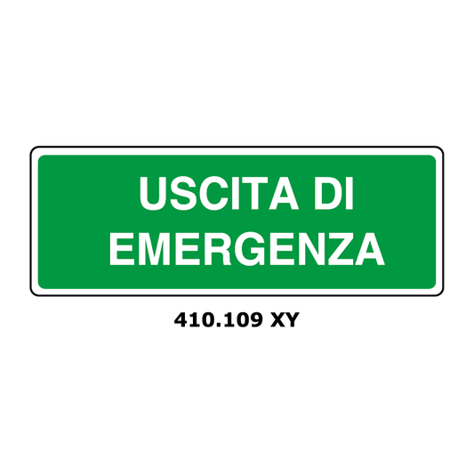 Targa USCITA DI EMERGENZA - Trust Print