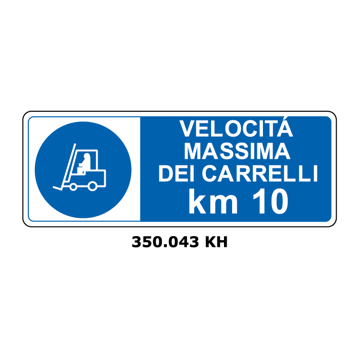Targa VALOCITA' MASSIMA DEI CARRELLI km 10 - Trust Print