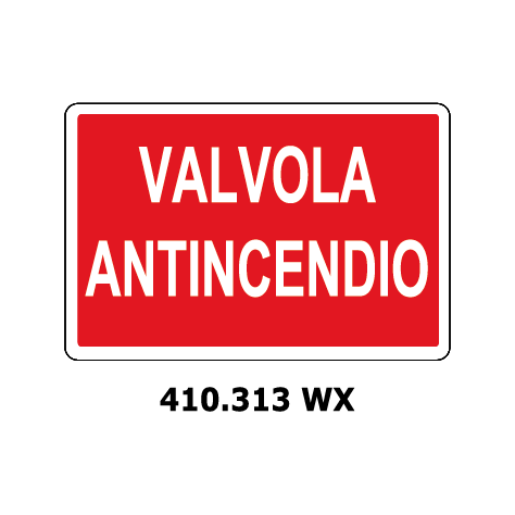 Targa VALVOLA ANTINCENDIO - Trust Print