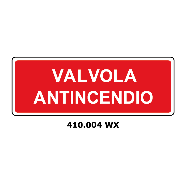 Targa VALVOLA ANTINCENDIO - Trust Print