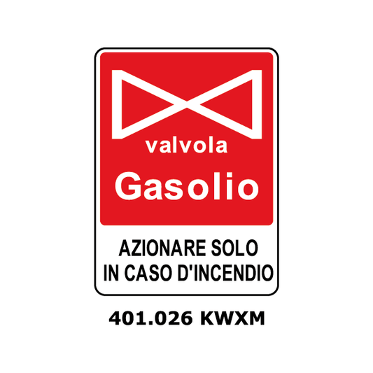 Targa VALVOLA GASOLIO - Trust Print