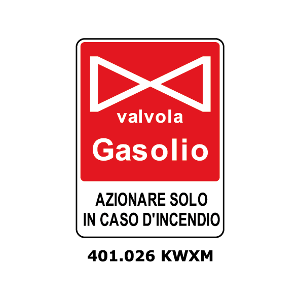 Targa VALVOLA GASOLIO - Trust Print