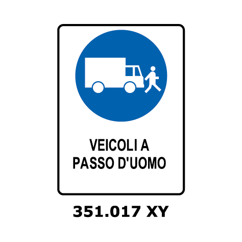 Targa VEICOLI A PASSO D'UOMO - Trust Print