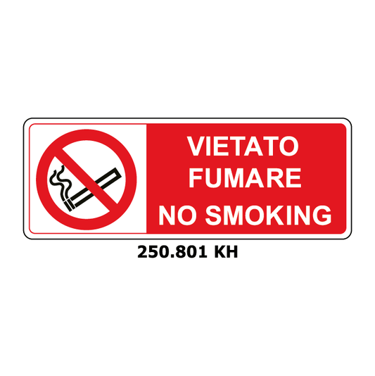 Targa VIETATO FUMARE NO SMOKING - Trust Print