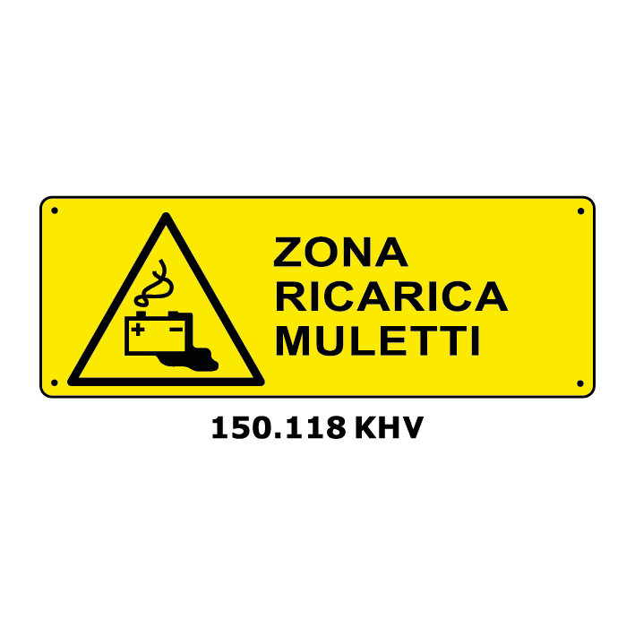 Targa ZONA RICARICA MULETTI - Trust Print